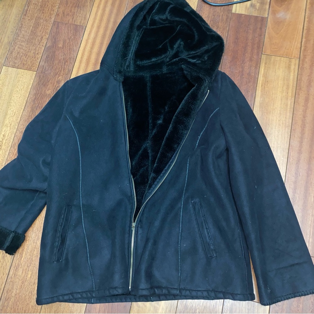 Marvin Richards Faux Shearling Jacket size XL